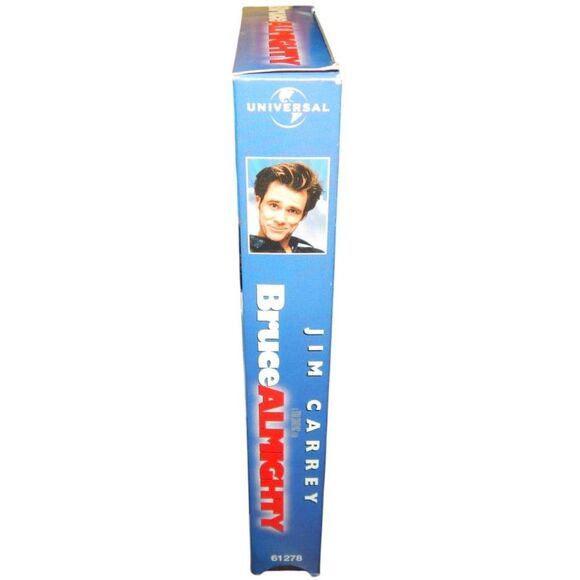 BRUCE ALMIGHTY vintage VHS in original paper case Jim Carrey comedy - Picture 6 of 7